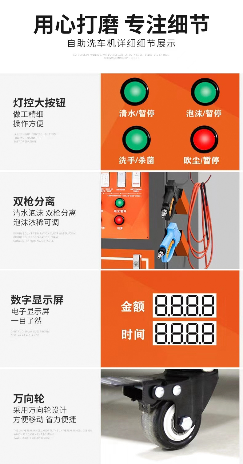 鼎潔盛世全自動(dòng)洗車(chē)機(jī)高壓雙槍洗車(chē)機(jī)DJ3KW79